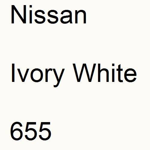 Nissan, Ivory White, 655.